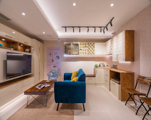 3BHK flat interior designers in Kharghar Navi Mumbai.