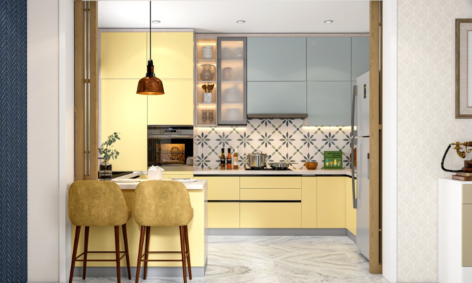 Colourful kitchen accents and playful styling show the joyful spirit of dopamine decor.