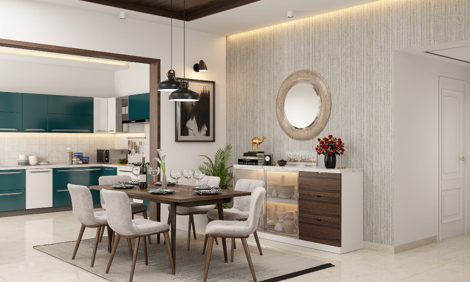 Elegant style modern dining room interior design