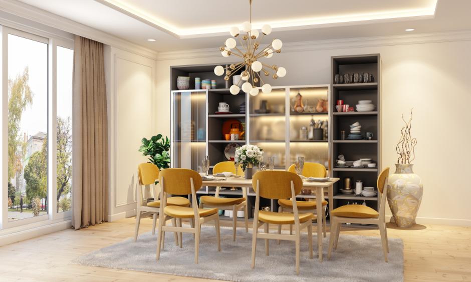 Glass crockery cabinet design for your beautiful dining room