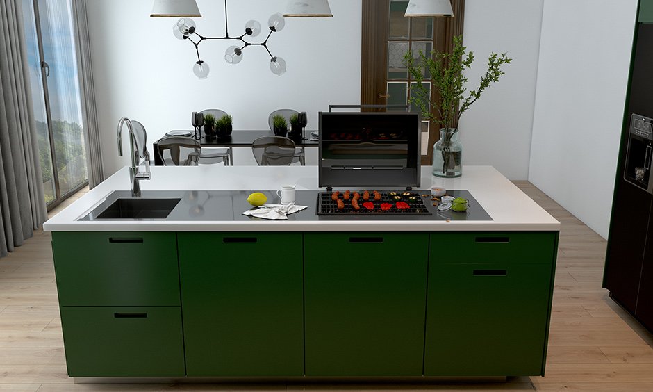 A grill cum kitchen island on a budget