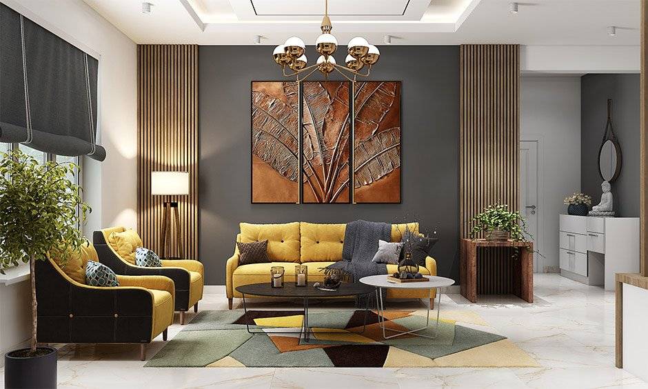 Living room seating idea which includes a classic sofa