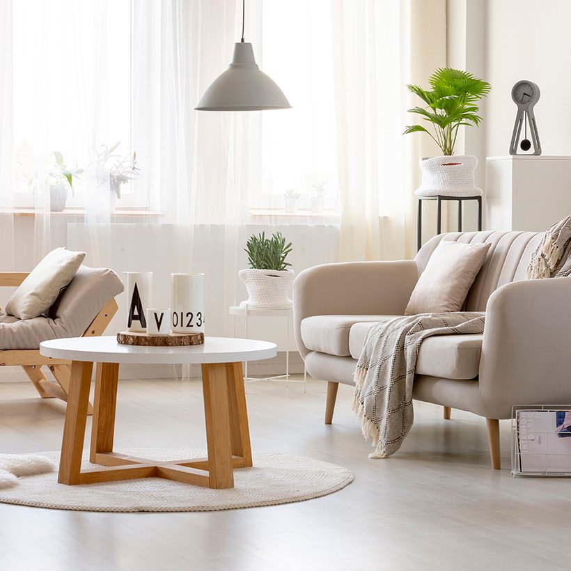 Well-crafted living room furniture, which is suitable for enjoying family time
