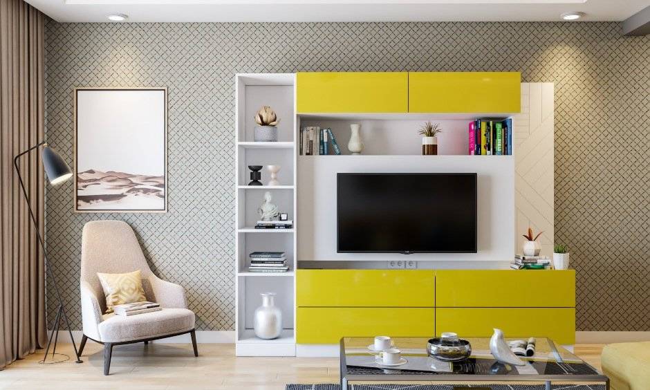Living room interior design for 3 bhk flat in bangalore