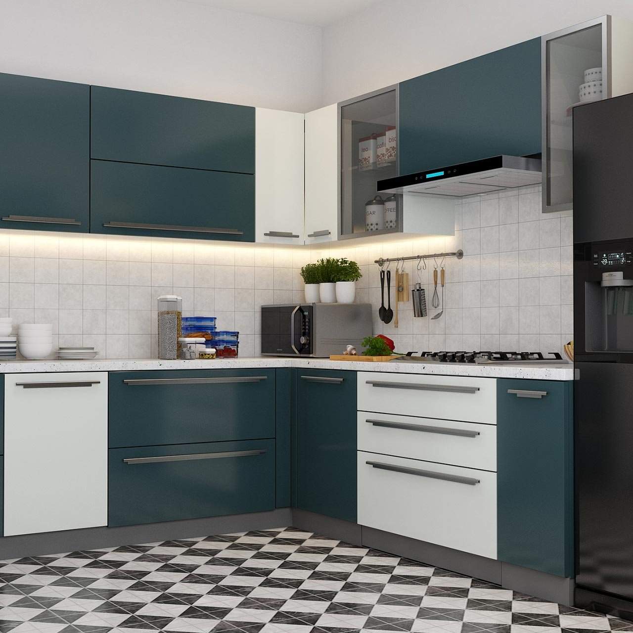 Modern kitchen cabinet design for your home with duco finish in kitchen cabinet pictures