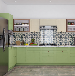 Modular kitchen company in Delhi designed a modern kitchen