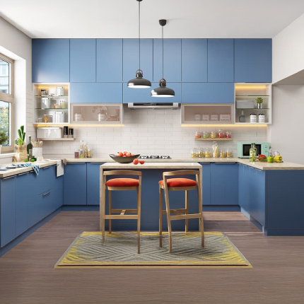 Modular kitchen cost in Navi Mumbai for laminated finish starting from ₹1.5 Lakhs