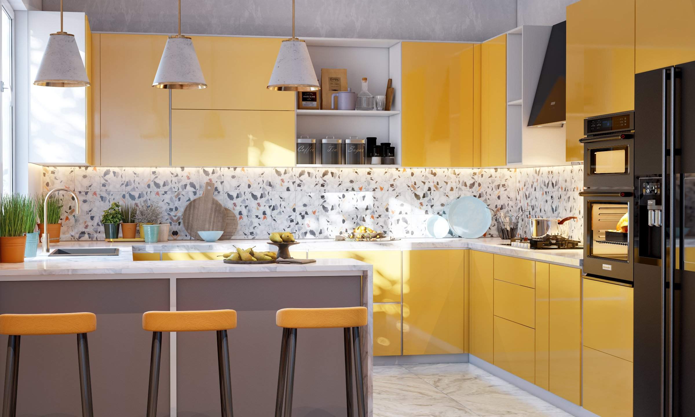 Outstanding Orange Kitchen Design Ideas For Your Home
