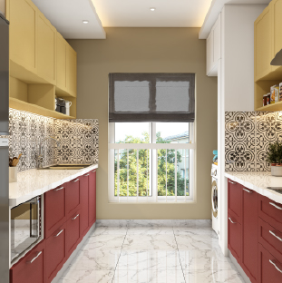 Parallel modular kitchen design for independent homes in Bhubaneswar
