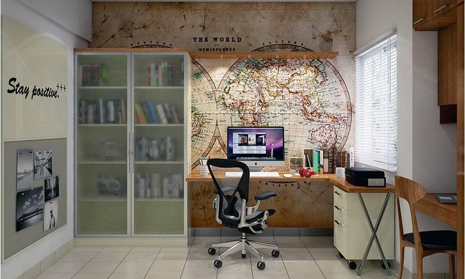 Spacious Study table design for kids